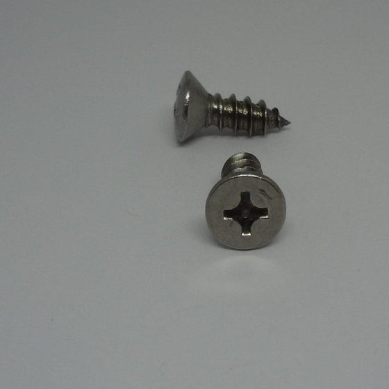 Sheet Metal Screws, Phillips Oval Head, Stainless Steel, #14X3/4"
