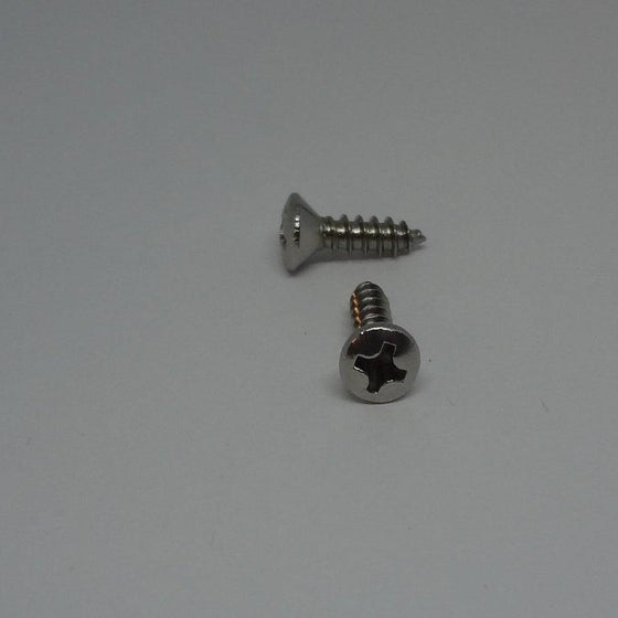 Sheet Metal Screws, Phillips Oval Head, Stainless Steel, #6X1/2"