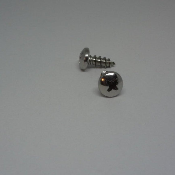 Sheet Metal Screws, Phillips Pan Head, Stainless Steel, #10X1/2"