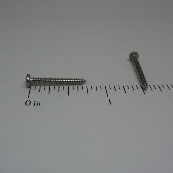 Sheet Metal Screws, Phillips Pan Head, Stainless Steel, #2X3/4"