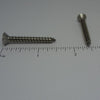 Sheet Metal Screws, Square Drive Flat Head, Stainless Steel, #10X1 1/2"