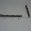 Sheet Metal Screws, Square Drive Flat Head, Stainless Steel, #12X2 1/2"