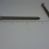 Sheet Metal Screws, Square Drive Flat Head, Stainless Steel, #12X3"