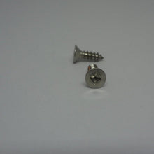  Sheet Metal Screws, Square Drive Flat Head, Stainless Steel, #4X3/8"