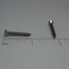 Sheet Metal Screws, Square Drive Flat Head, Stainless Steel, #6X1"