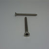 Sheet Metal Screws, Square Drive Flat Head, Stainless Steel, #8X1 3/4"