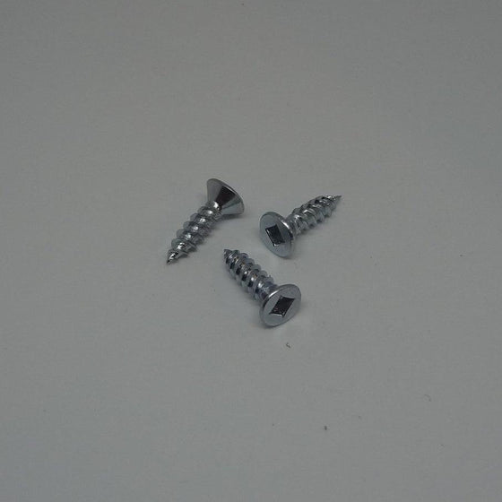Sheet Metal Screws, Square Drive Flat Head, Zinc Plated, #12X1 1/2"