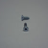 Sheet Metal Screws, Square Drive Flat Head, Zinc Plated, #4X3/8"