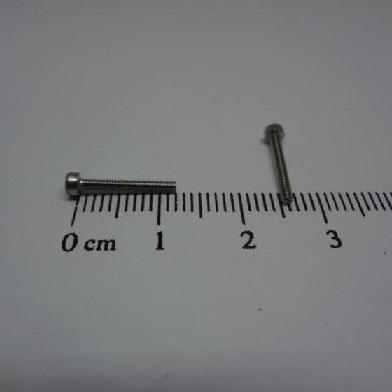 Socket Head Cap, Full Thread, Stainless Steel, M1.6X12mm