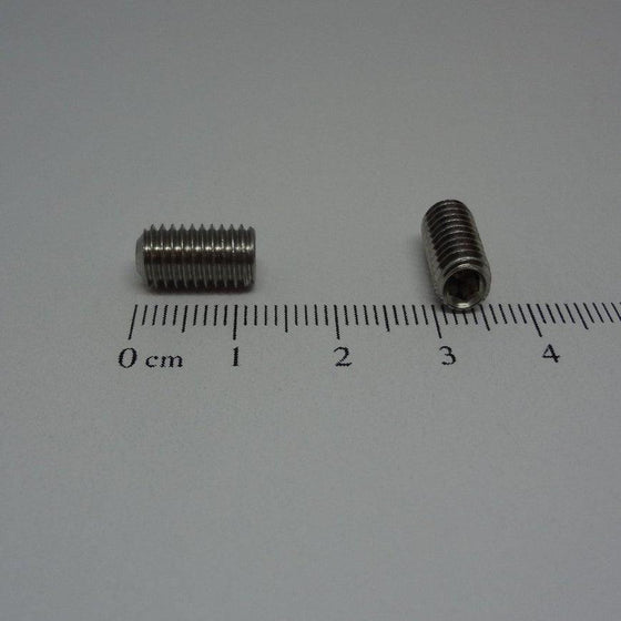 Socket Screws, Allen Cup Point Set Screws, Stainless Steel, M6X12mm