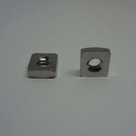 Square Nuts, Stainless Steel, #10-24