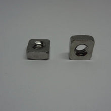  Square Nuts, Stainless Steel, 1/4"-20
