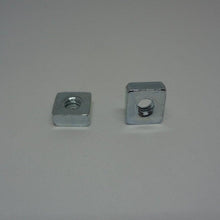  Square Nuts, Zinc Plated, #8-32