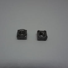  Square Weld Nuts, Bare Metal, M4