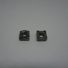  Square Weld Nuts, Bare Metal, M5